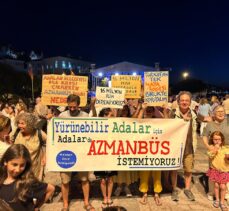 Adalar'daki caz festivalinde “minibüs” protestosu