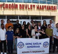 Adana'da hemşire Saniye Arslan cinayeti protesto edildi