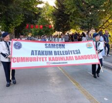 Amasya'da “Cumhuriyet Kadınları Bandosu” yürüyüşü yapıldı