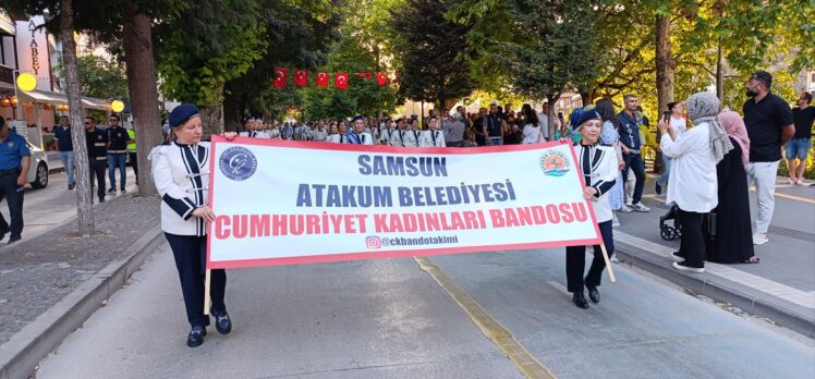 Amasya'da “Cumhuriyet Kadınları Bandosu” yürüyüşü yapıldı