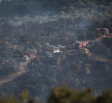 GÜNCELLEME – Ayvacık'ın Behram köyünde çıkan yangına müdahale ediliyor