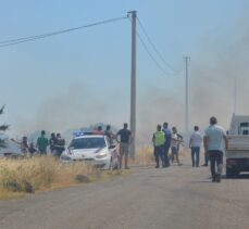 Ayvalık'ta çöplük alanda çıkan yangın makiliğe sıçradı