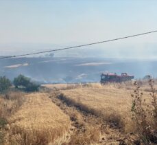 Balıkesir'de ormanlık alandaki yangına müdahale ediliyor