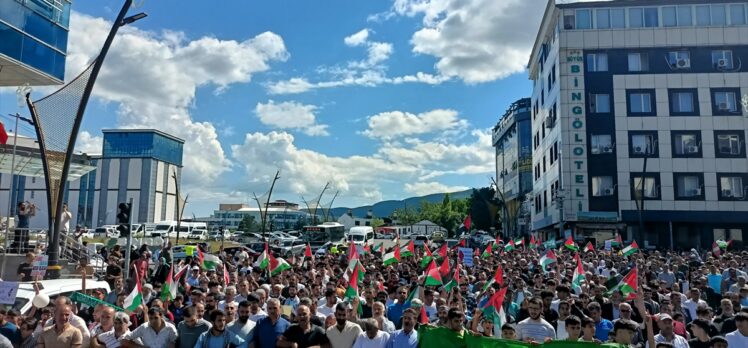 Bingöl'de İsrail'in Gazze'ye yönelik saldırıları protesto edildi