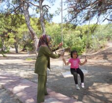 Çadır ve karavan tutkunları bayram tatilini Mersin sahillerinde geçirdi