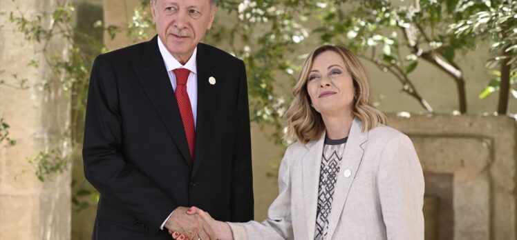 Cumhurbaşkanı Erdoğan, G7 Zirvesi'ne katılan liderlerle görüştü