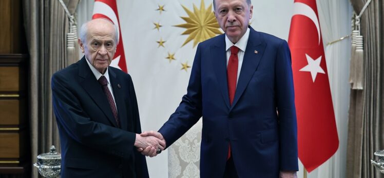 Cumhurbaşkanı Erdoğan'ın MHP Genel Başkanı Bahçeli ile görüşmesi sona erdi