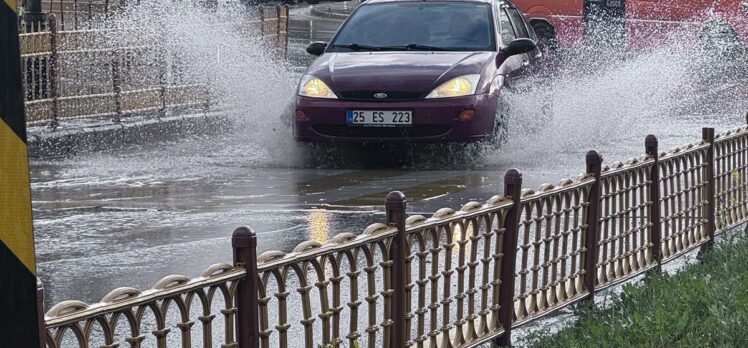 Erzurum'da sağanak etkili oldu