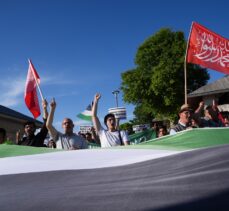 İsrail'in Gazze'ye yönelik saldırıları Üsküdar'da protesto edildi