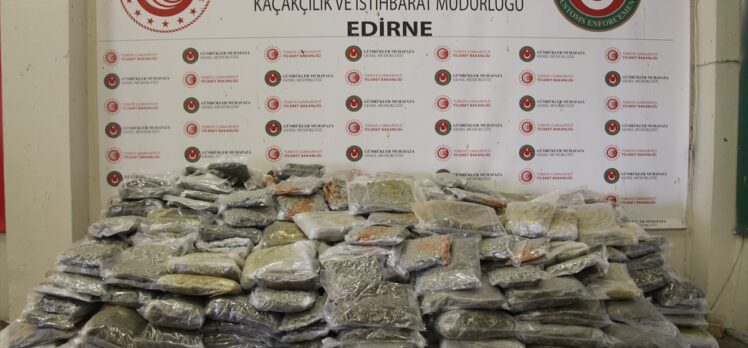 Kapıkule'de 635 kilogram uyuşturucu ele geçirildi