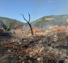 GÜNCELLEME – Kastamonu'da köyde çıkan yangında 12 ev yandı