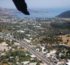 Muğla'da jandarmadan helikopter destekli trafik denetimi