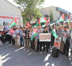 Niğde'de, İsrail'in Filistin'e yönelik saldırıları protesto edildi