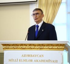 Nobel ödüllü Sancar'a, Azerbaycan Milli İlimler Akademisi onursal üyelik belgesi takdim edildi