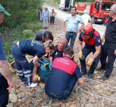 Ordu'da uçuruma düşen ATV'deki 2 kişi yaralandı