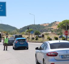 Samsun-Ankara kara yolu Havza geçişinde bayram dönüşü yoğunluğu