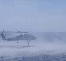 TCG Gemlik fırkateyni Libya açıklarında eğitim yaptı