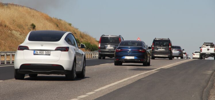 Tekirdağ-İstanbul kara yolunda bayram tatili dönüş yolculuğu başladı