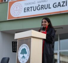 Tekirdağ'da okul müdüründen Gazze'ye destek