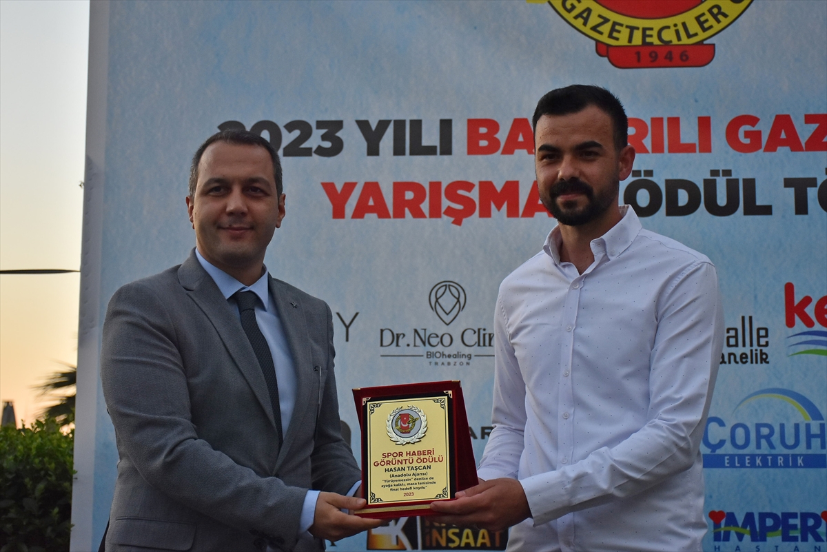 Trabzon'da “2023 Yılı Başarılı Gazeteciler Yarışması” ödül töreni düzenlendi