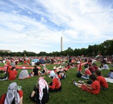 Washington'da binlerce göstericiden Biden'a Gazze konusunda “kırmızı çizgi” uyarısı