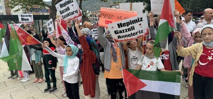 Afyonkarahisar'da İsrail'in Gazze'ye yönelik saldırıları protesto edildi