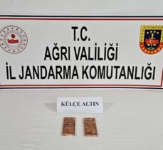 Ağrı'da 2 kilogram külçe altın ele geçirildi