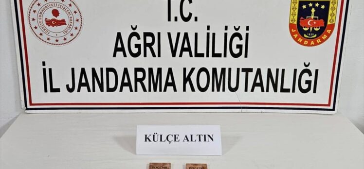 Ağrı'da 2 kilogram külçe altın ele geçirildi