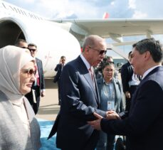 Cumhurbaşkanı Erdoğan, Kazakistan'a geldi