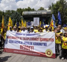 Eğitim Sen, Öğretmenlik Mesleği Kanunu Teklifi'ni protesto etti