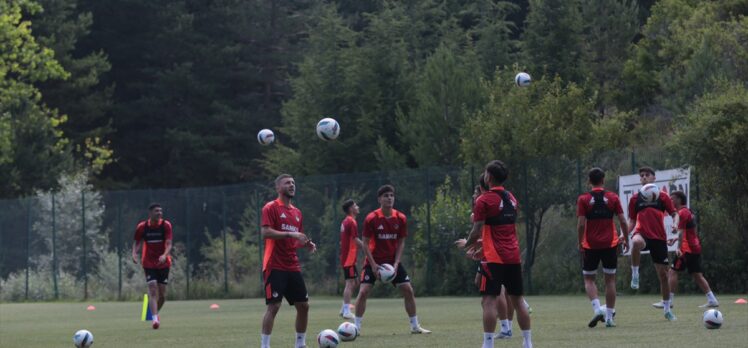 Gaziantep FK, yeni sezon hazırlıkları kapsamında idman yaptı