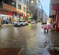 Giresun'da sağanak etkili oldu