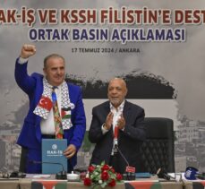 HAK-İŞ ve Arnavut İşçi Sendikaları Konfederasyonundan Filistin'e destek bildirisi: