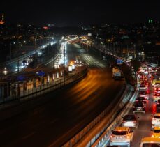 Haliç'teki orta köprünün Kadıköy istikameti trafiğe kapatıldı