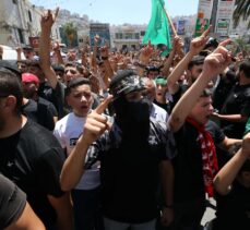 Hamas lideri Heniyye'ye düzenlenen suikast, işgal altındaki Batı Şeria'da protesto edildi