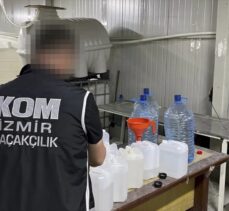 İzmir'de kaçak 18 bin 700 litre etil alkol ele geçirildi