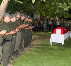 İzmir'deki orman yangınında şehit olan Orman İşletme Müdürü Dönertaş için tören düzenlendi