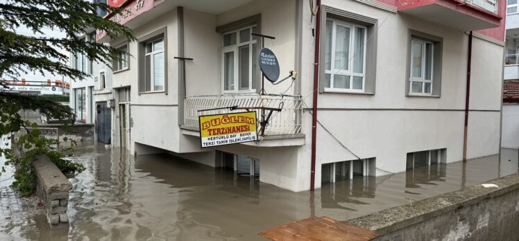 Karaman'da sağanak hayatı olumsuz etkiledi