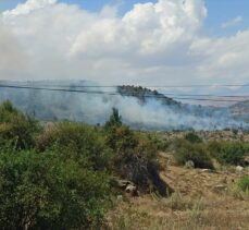 Kayseri'de ormanlık alanda çıkan yangına müdahale ediliyor