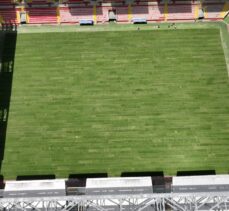 Kayseri'deki RHG Enertürk Enerji Stadı'nın zemininde çim serimi tamamlandı