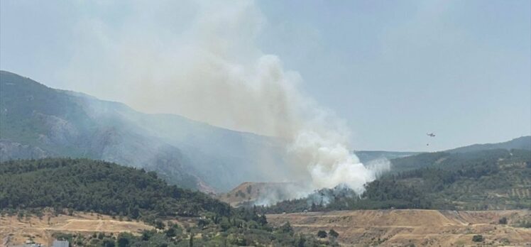 GÜNCELLEME – Manisa Soma'da çıkan orman yangını kontrol altına alındı