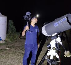 Nemrut Krater Gölü gece görüntülendi