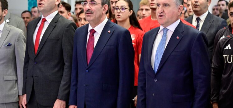 Cumhurbaşkanı Yardımcısı Yılmaz, Paris 2024 Yaz Olimpiyatları'na giden sporcuları uğurlama töreninde konuştu: