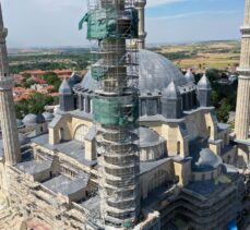 Selimiye Camisi'nin minarelerindeki restorasyon tamamlandı