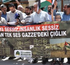 Şırnak'ta, İsrail'in Gazze'ye saldırıları protesto edildi