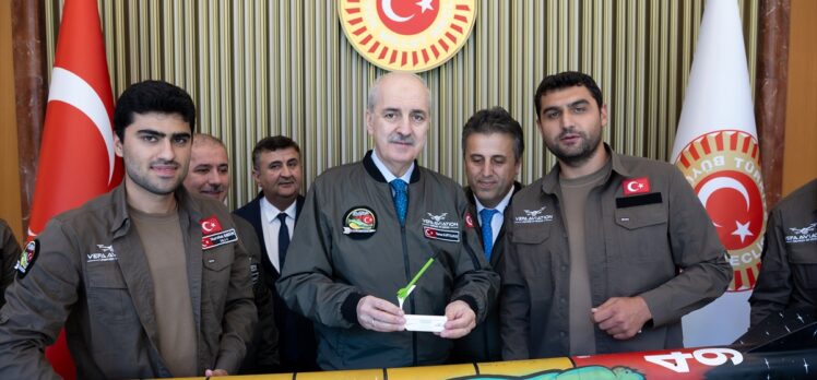 TBMM Başkanı Kurtulmuş, İTÜ Vefa Havacılık Takımı'nı kabul etti