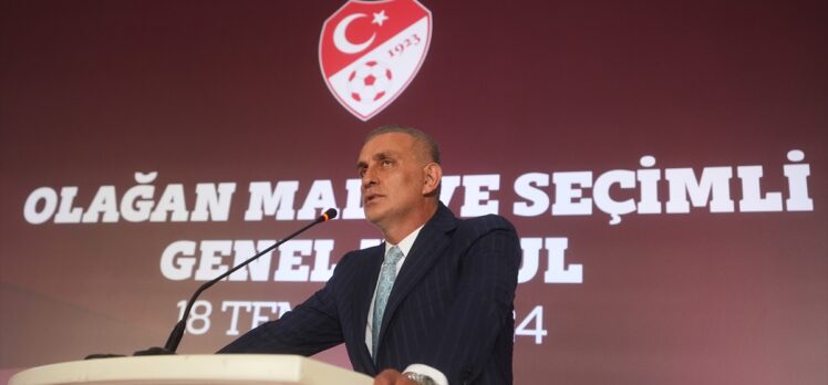 TFF'nin yeni başkanı İbrahim Hacıosmanoğlu, teşekkür konuşması yaptı: