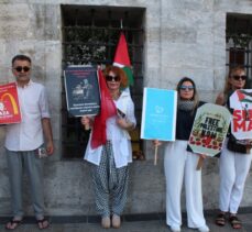 Üsküdar'da “Birleşmiş Vicdanlar” hareketinden İsrail'i boykot eylemi