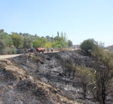 Antalya'da makilikten ormanlık alana ve bahçelere sıçrayan yangın söndürüldü