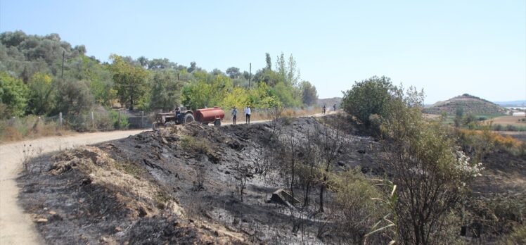 Antalya'da makilikten ormanlık alana ve bahçelere sıçrayan yangın söndürüldü